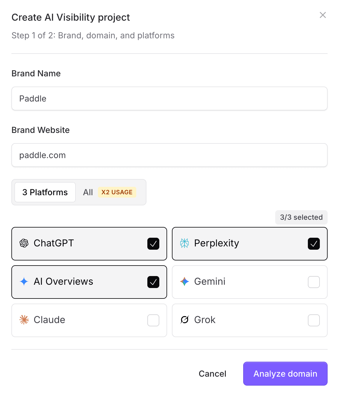 Searcherries AI platform selection