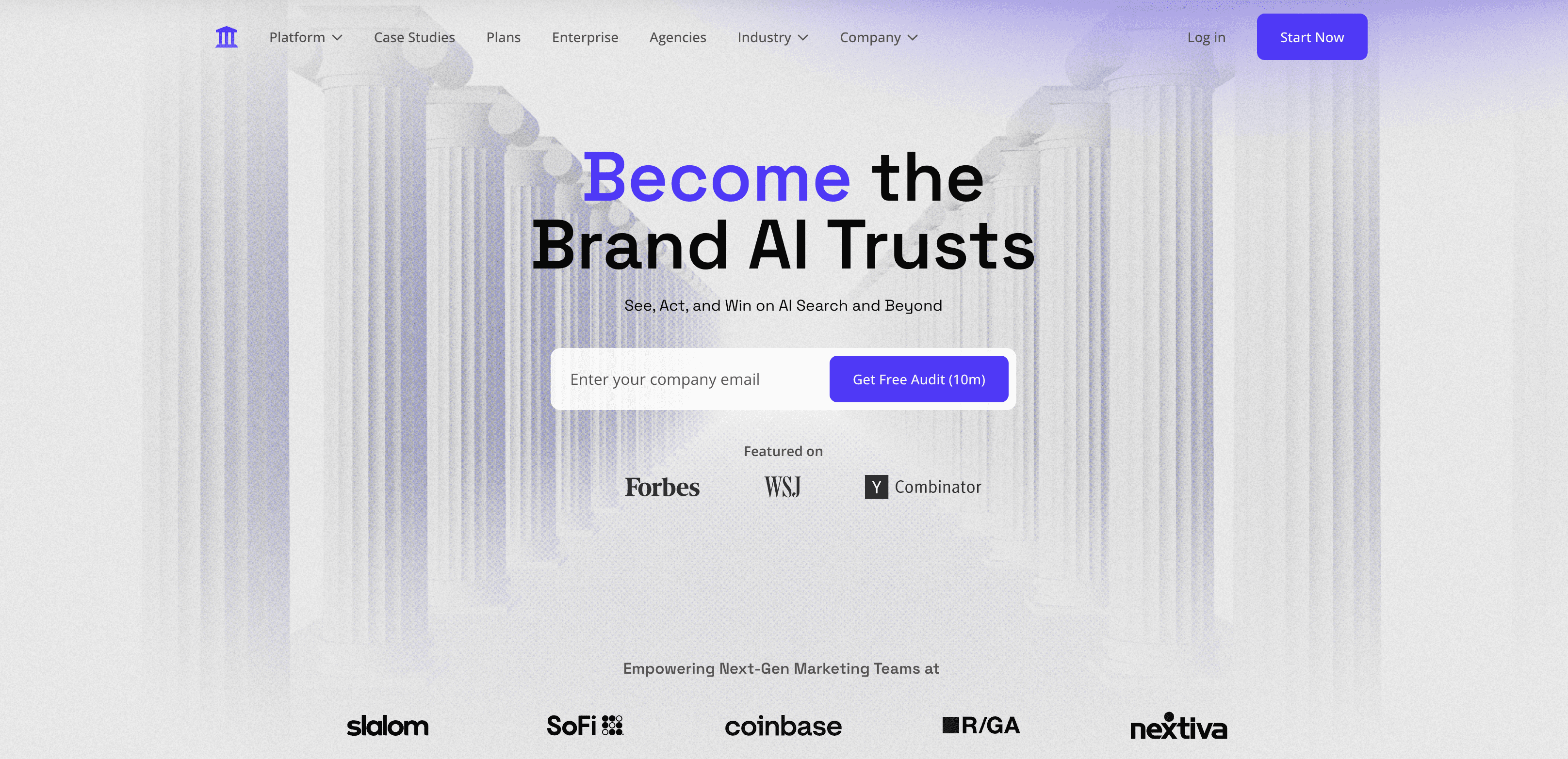 AthenaHQ AI search monitoring and action dashboard.